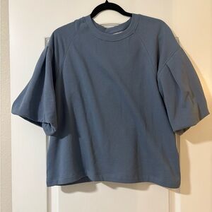 Madewell Puff-Sleeve Sweatshirt Tee size medium